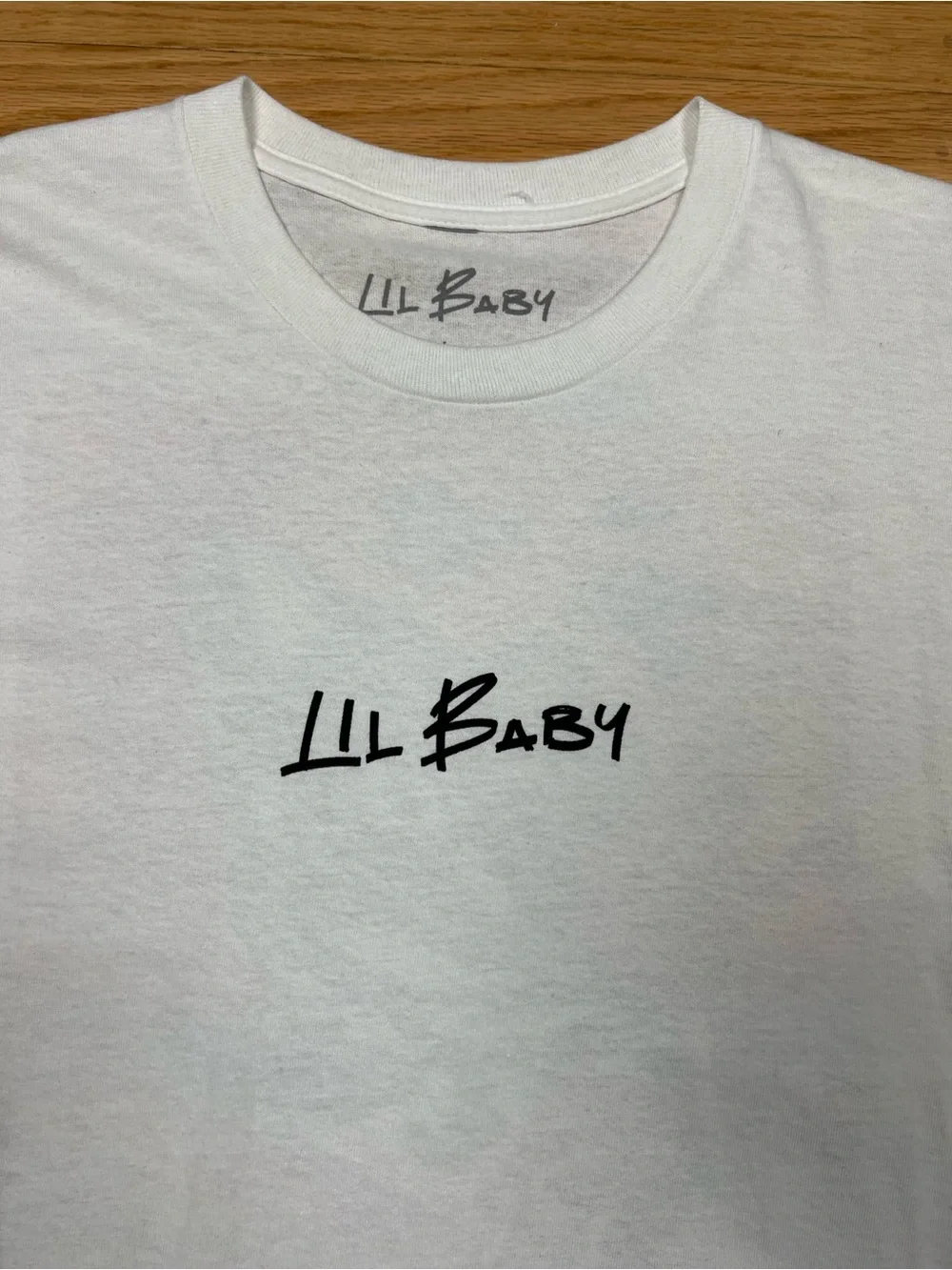 Lil’ Baby IOU Tour Merch White Graphic Concert T-Shirt